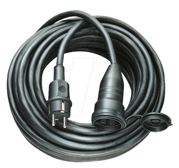 1 Verlängerungskabel 3m - Gummi, Outdoor 2,5mm² Querschnitt 