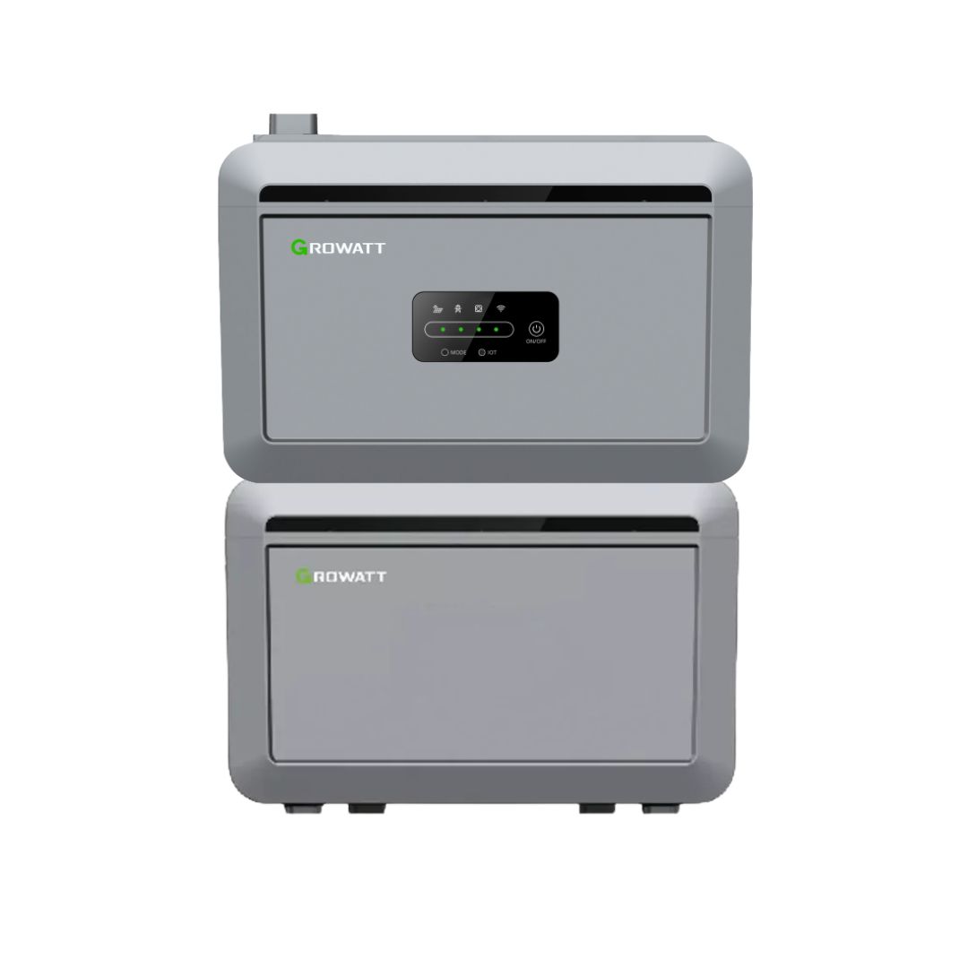 Growatt NEXA 2000 All in one Speicher 2048 Wh + Erweiterungsakku 2048 Wh, Einfache Installation, IP66 bis zu 8 kW erweiterbar