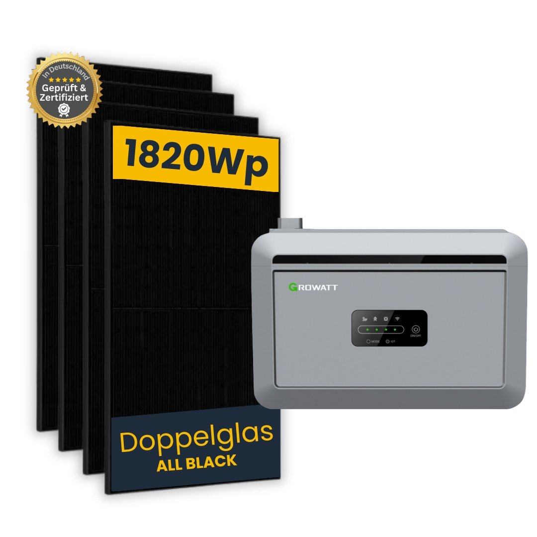 1820Wp Growatt NEXA 2000 Plug & Play Set mit 4x Trina 455Wp Solarmodulen
