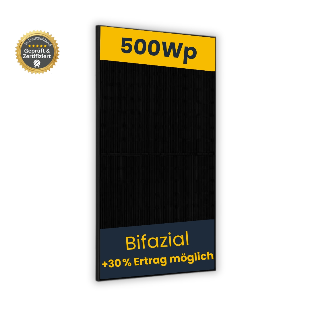 Solarmodul 500+ Wp bifazial JA Solar JAM60D41  Solarmodul 500+ Wp bifazial JA Solar JAM60D41