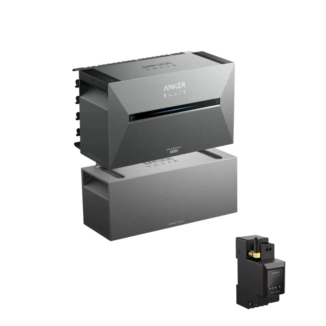 Anker SOLIX Solarbank 3 E2700 Pro Set mit Erweiterungsbatterie und Smartzähler